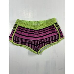 Hurley Women's Phantom Beachrider Board Shorts Pink Stripe Colorway Activewear